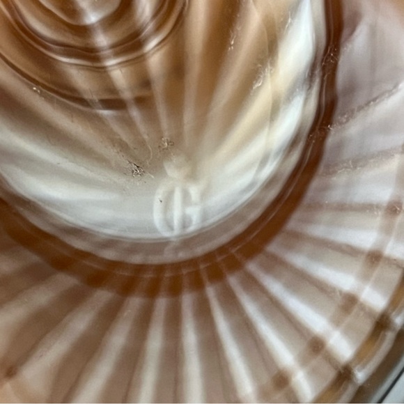 Caramel Swirl Slag Glass Bowl - Picture 7 of 14